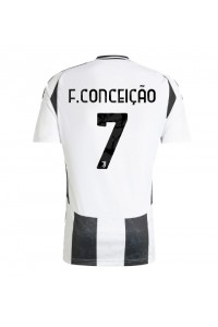 Fotbalové Dres Juventus Francisco Conceicao #7 Domácí Oblečení 2024-25 Krátký Rukáv